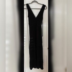 Long black summer dress
